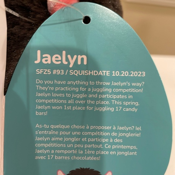 NWT 5” Jaelyn the Axolotl FUZZAMALLOW Squishmallow - Picture 5 of 5